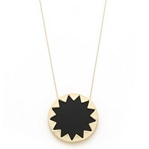 House of Harlow Large Black Starburst Necklace